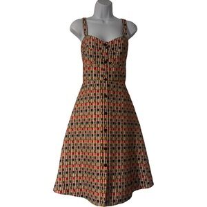 Anthropologie Hutch Stylish Multicolor Patterned Dress size 8